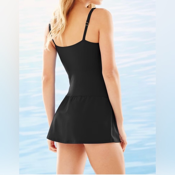 Soma Swim Dress Black Size 10 - Picture 2 of 6